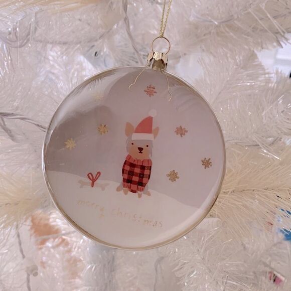 🟢3 for $20-——3 DOG LOVERS HANDBLOWN glass ornaments doggies dressed in sweaters - Picture 1 of 9